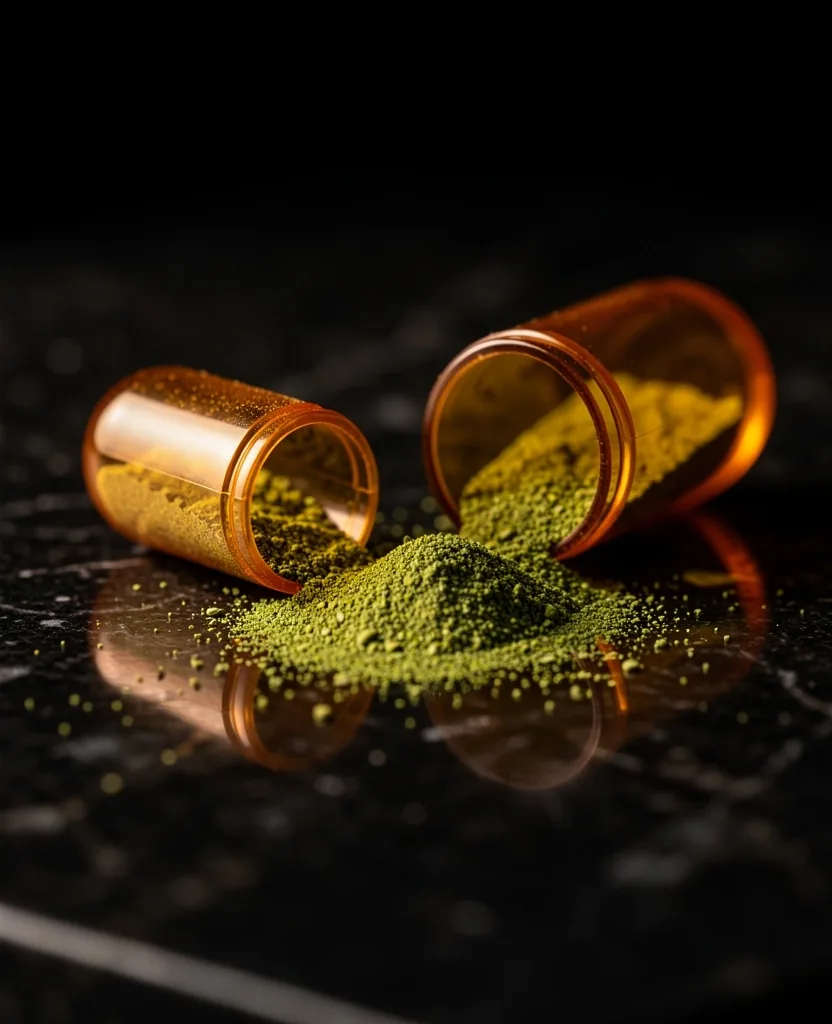 Supplement capsules with botanical powder